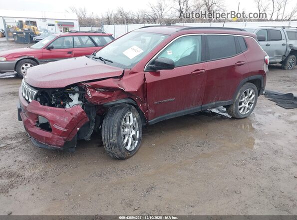 3C4NJDFB7NT118446 2022 JEEP COMPASS Maroon Передня ліва чверть