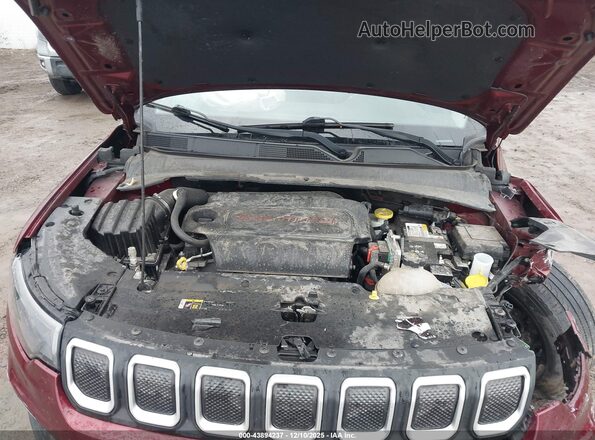 3C4NJDFB7NT118446 2022 JEEP COMPASS Maroon Вид ззаду