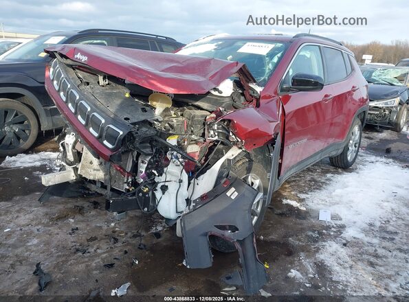 3C4NJDFBXNT183064 2022 JEEP COMPASS Красный Передняя левая четверть