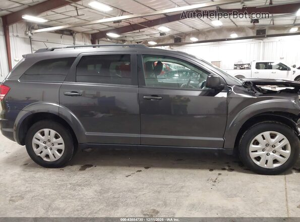 3C4PDCABXJT243694 2018 DODGE JOURNEY Gray Widok wnętrza z tyłu