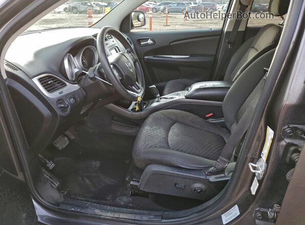 3C4PDCBG7HT509905 2017 DODGE JOURNEY Gray Вид салону спереду