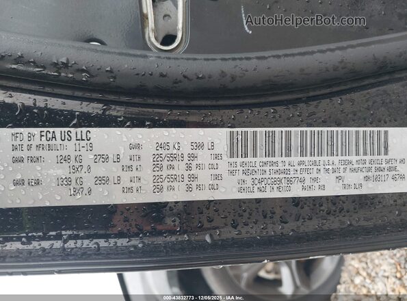 3C4PDCGB9KT867740 2019 DODGE JOURNEY Черный Вид подкапотного пространства