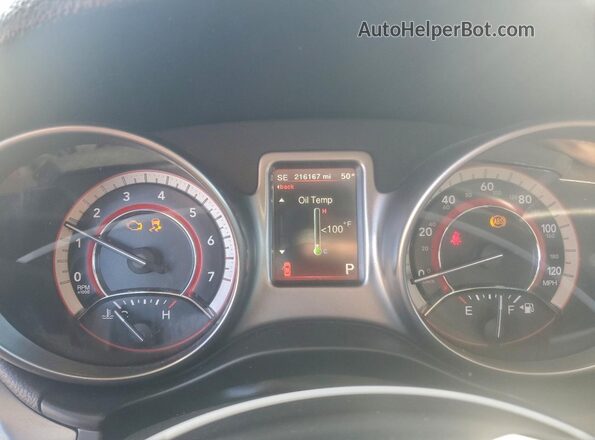 3C4PDCGG6HT590081 2017 DODGE JOURNEY Черный Вид щитка приборов