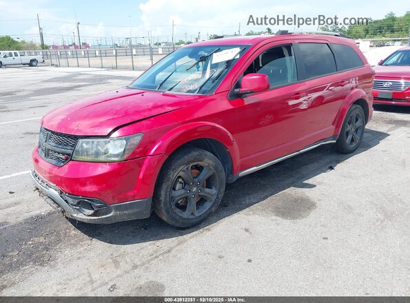 3C4PDCGG6KT717502 2019 DODGE JOURNEY Красный Передняя левая четверть