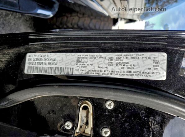 3C63R3DL9PG513849 2023 RAM 3500 Black Engine compartment view