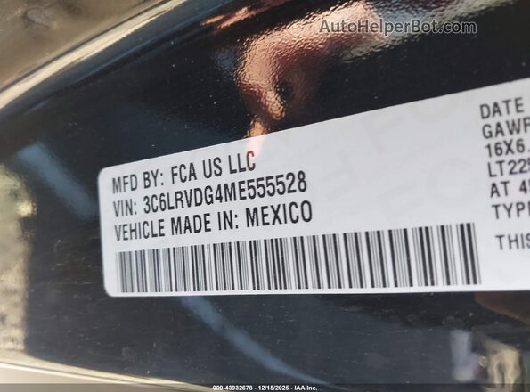 3C6LRVDG4ME555528 2021 RAM PROMASTER 2500 Черный Вид подкапотного пространства