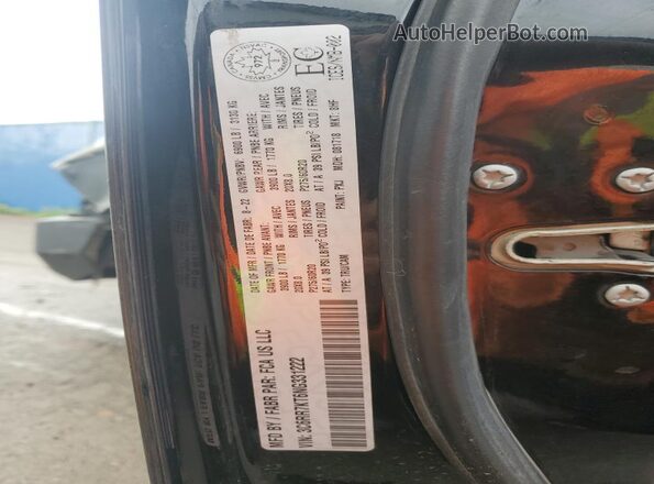3C6RR7KT6NG331222 2022 RAM 1500 Black VIN sticker view