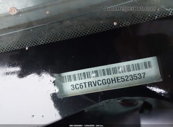 3C6TRVCG0HE523537 2017 RAM PROMASTER 2500 White 
