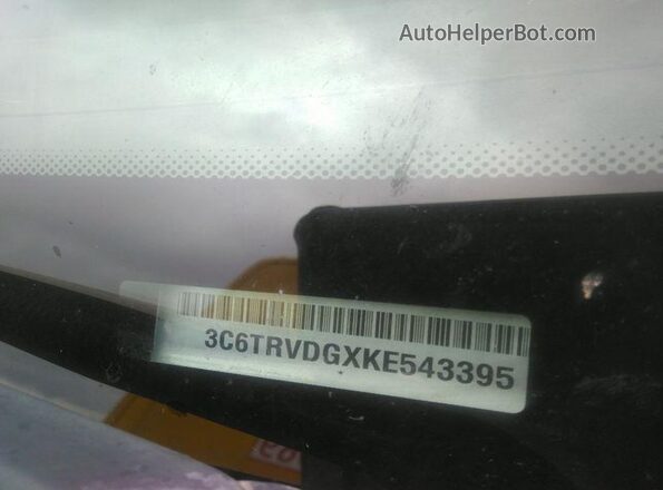 3C6TRVDGXKE543395 2019 RAM PROMASTER 2500  