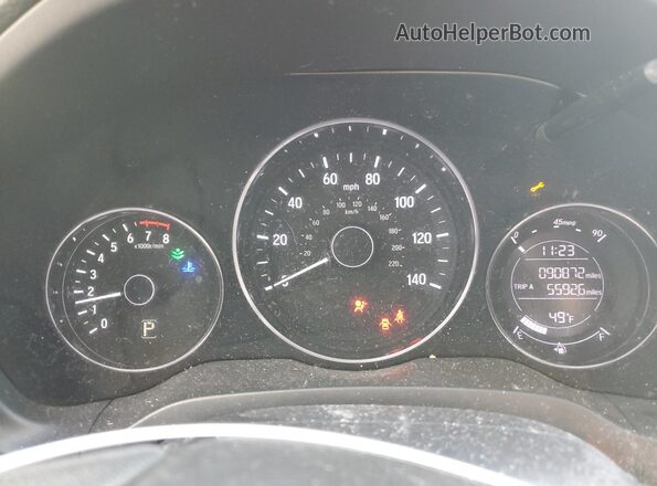 3CZRU5H35MM734444 2021 HONDA HR-V Серебряный Вид щитка приборов