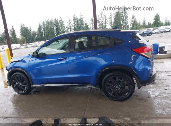 3CZRU6H10NM774971 2022 HONDA HR-V Blue სალონის 360-გრადუსიანი ხედი