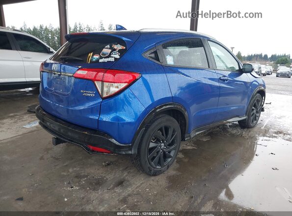 3CZRU6H10NM774971 2022 HONDA HR-V Blue უკანა მარჯვენა