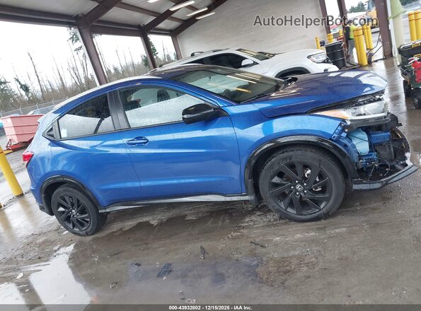 3CZRU6H10NM774971 2022 HONDA HR-V Blue უკანა სალონის ხედი