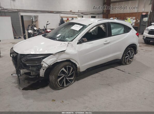 3CZRU6H18LM727278 2020 HONDA HR-V White წინა მარცხენა ხედი სამი მეოთხედიდან