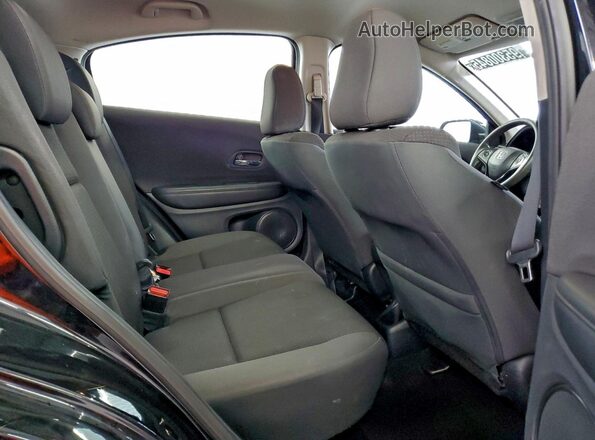3CZRU6H33LM737511 2020 HONDA HR-V Black უკანა სალონის ხედი