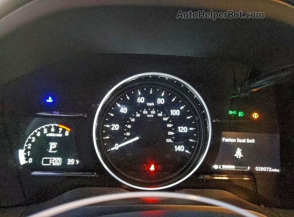 3CZRU6H50NM749314 2022 HONDA HR-V Gray Սարքավորումների վահանակի տեսք