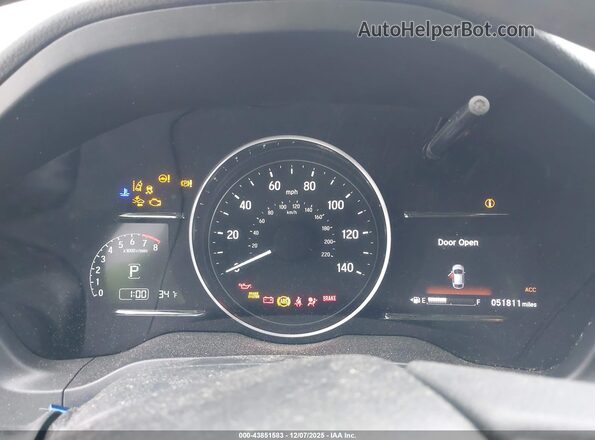 3CZRU6H53NM747055 2022 HONDA HR-V White Widok tylnych siedzeń