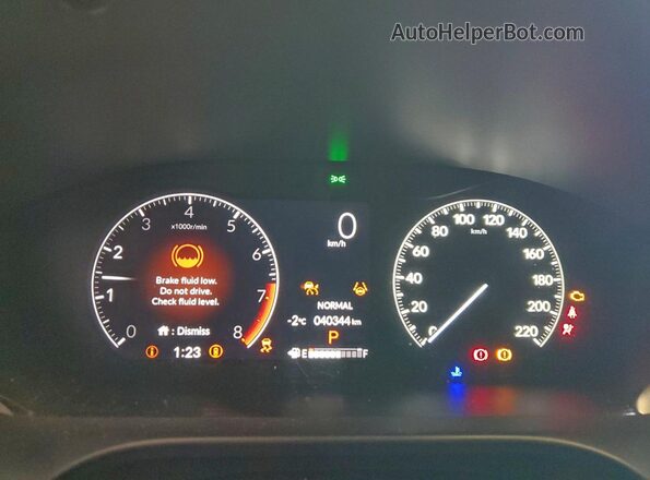 3CZRZ2H34PM107061 2023 HONDA HR-V Black Vista del cuadro de instrumentos