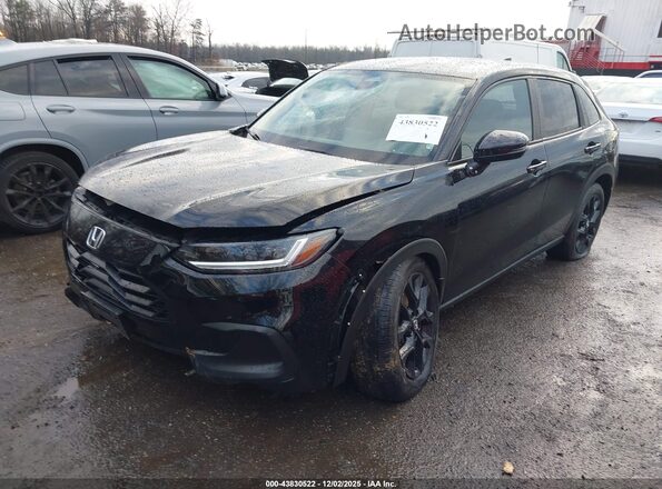 3CZRZ2H52PM748663 2023 HONDA HR-V Черный Передняя левая четверть