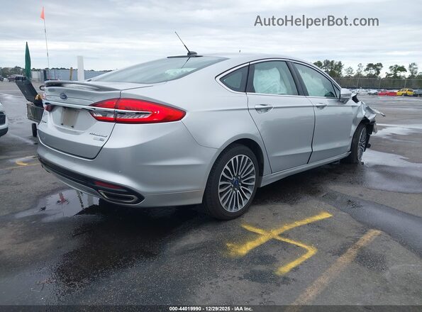 3FA6P0D92JR206751 2018 FORD FUSION Silver Trasero derecho