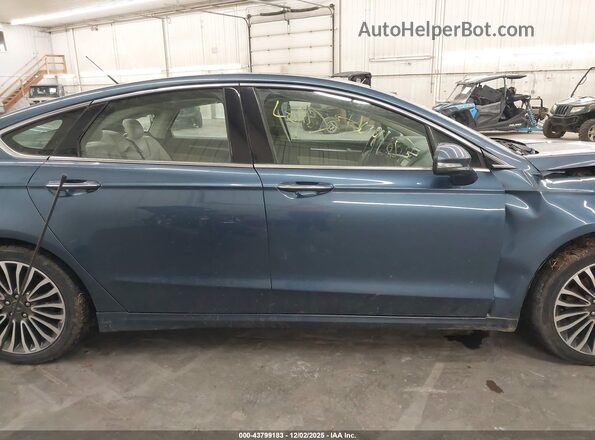 3FA6P0D98JR218922 2018 FORD FUSION Blue უკანა სალონის ხედი