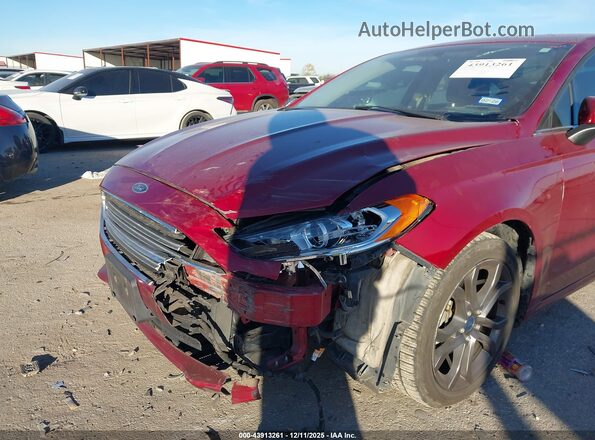 3FA6P0G74JR160981 2018 FORD FUSION Красный Вид спереди