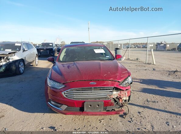 3FA6P0G74JR160981 2018 FORD FUSION Красный Вид щитка приборов