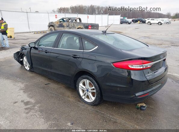3FA6P0H74JR194840 2018 FORD FUSION Черный Задняя левая четверть