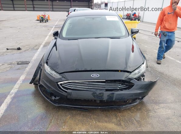 3FA6P0H74JR194840 2018 FORD FUSION Черный Вид задней части салона