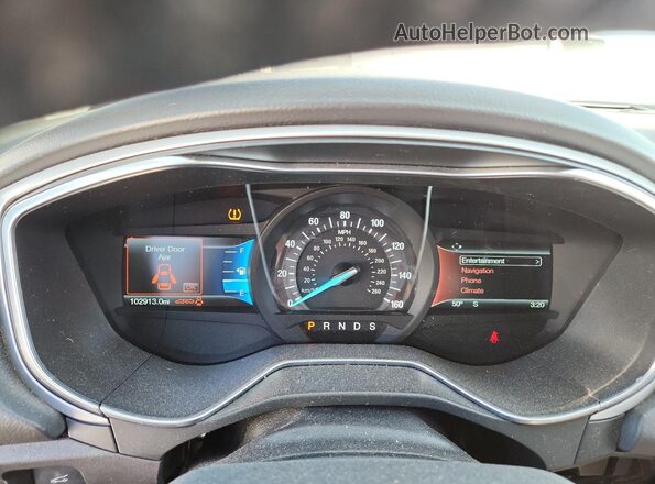 3FA6P0H75GR327985 2016 FORD FUSION Белый Вид щитка приборов