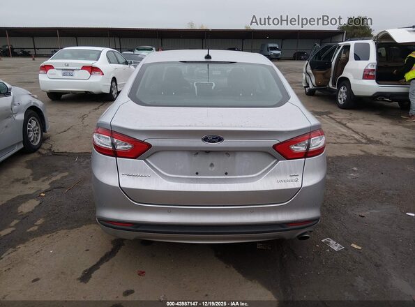 3FA6P0LU1GR291323 2016 FORD FUSION HYBRID Silver 