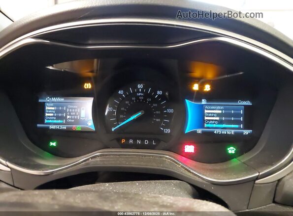 3FA6P0LU2GR155413 2016 FORD FUSION HYBRID Blue Widok tylnych siedzeń