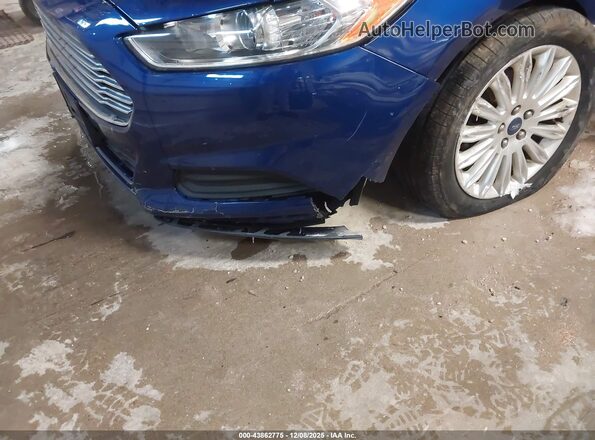 3FA6P0LU2GR155413 2016 FORD FUSION HYBRID Blue Widok z przodu