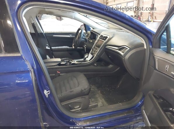 3FA6P0LU2GR155413 2016 FORD FUSION HYBRID Blue Widok wnętrza z przodu