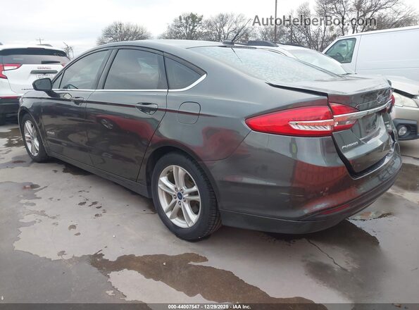 3FA6P0LU2JR224186 2018 FORD FUSION HYBRID Серый 