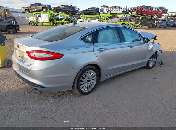 3FA6P0LU3GR190980 2016 FORD FUSION HYBRID Silver Tył prawy