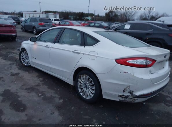 3FA6P0LU3GR338304 2016 FORD FUSION HYBRID White Задня ліва чверть