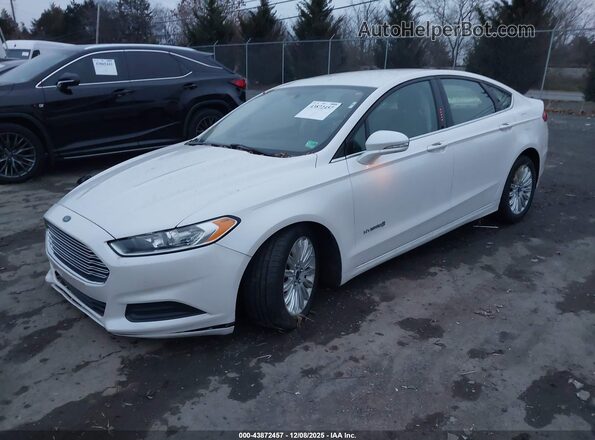 3FA6P0LU3GR338304 2016 FORD FUSION HYBRID White Передня ліва чверть