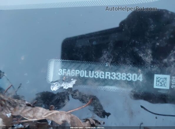 3FA6P0LU3GR338304 2016 FORD FUSION HYBRID White Вид підкапотного простору