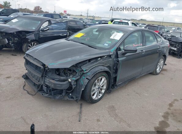 3FA6P0LU3KR187733 2019 FORD FUSION HYBRID Gray Front left