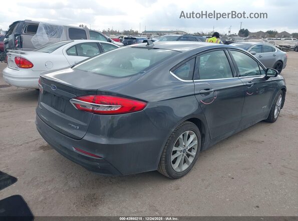 3FA6P0LU3KR187733 2019 FORD FUSION HYBRID Gray Rear right