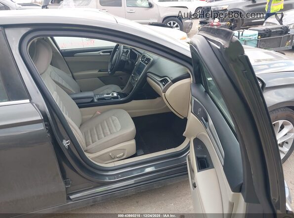 3FA6P0LU3KR187733 2019 FORD FUSION HYBRID Gray Front interior view