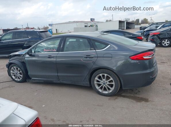 3FA6P0LU3KR187733 2019 FORD FUSION HYBRID Gray Rear interior view