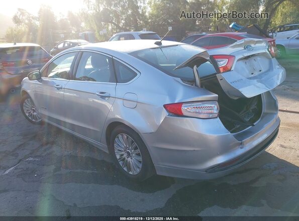 3FA6P0LU4GR173203 2016 FORD FUSION HYBRID Silver Trasero izquierdo