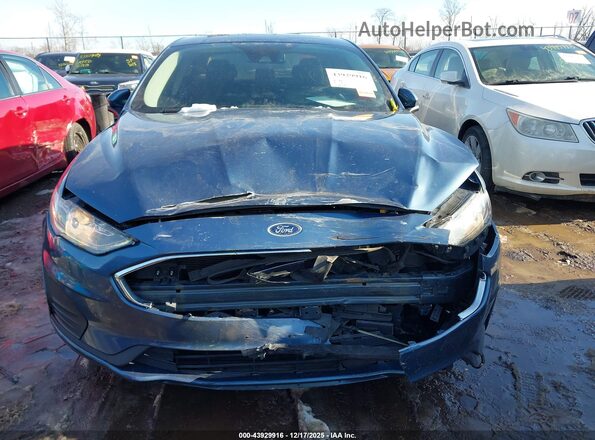 3FA6P0LU8KR106533 2019 FORD FUSION HYBRID Blue ხელსაწყოთა პანელის ხედი