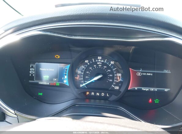 3FA6P0LU8KR106533 2019 FORD FUSION HYBRID Blue უკანა სავარძლების ხედი