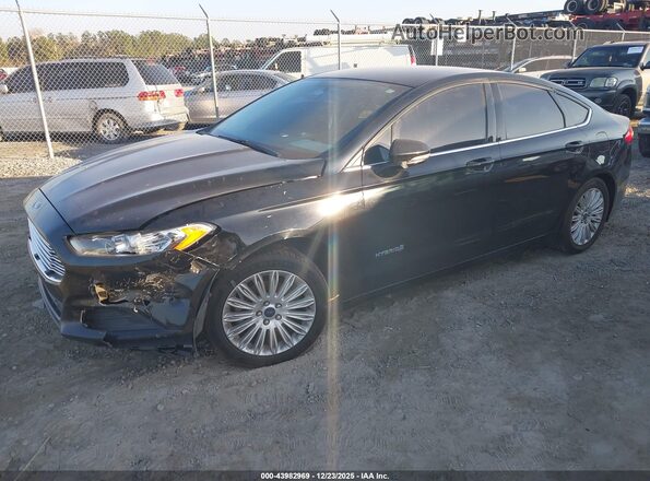 3FA6P0LU9GR389080 2016 FORD FUSION HYBRID Black Przód lewy