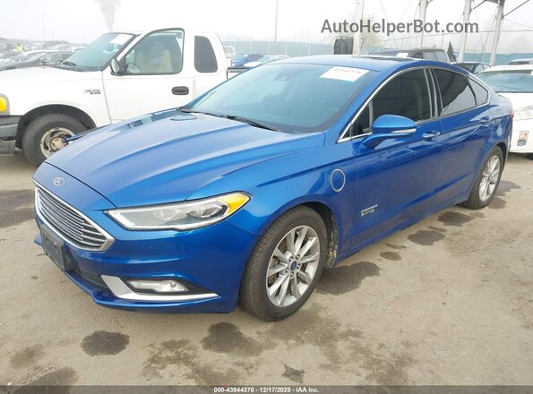 3FA6P0PU7HR110656 2017 FORD FUSION ENERGI Blue Przód lewy