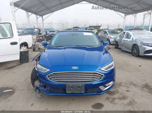 3FA6P0PU7HR110656 2017 FORD FUSION ENERGI Blue Widok zestawu wskaźników