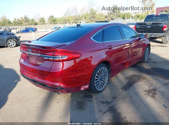 3FA6P0SU4JR110711 2018 FORD FUSION ENERGI Red 